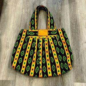 Upcycled boho vintage beach bag, EUC